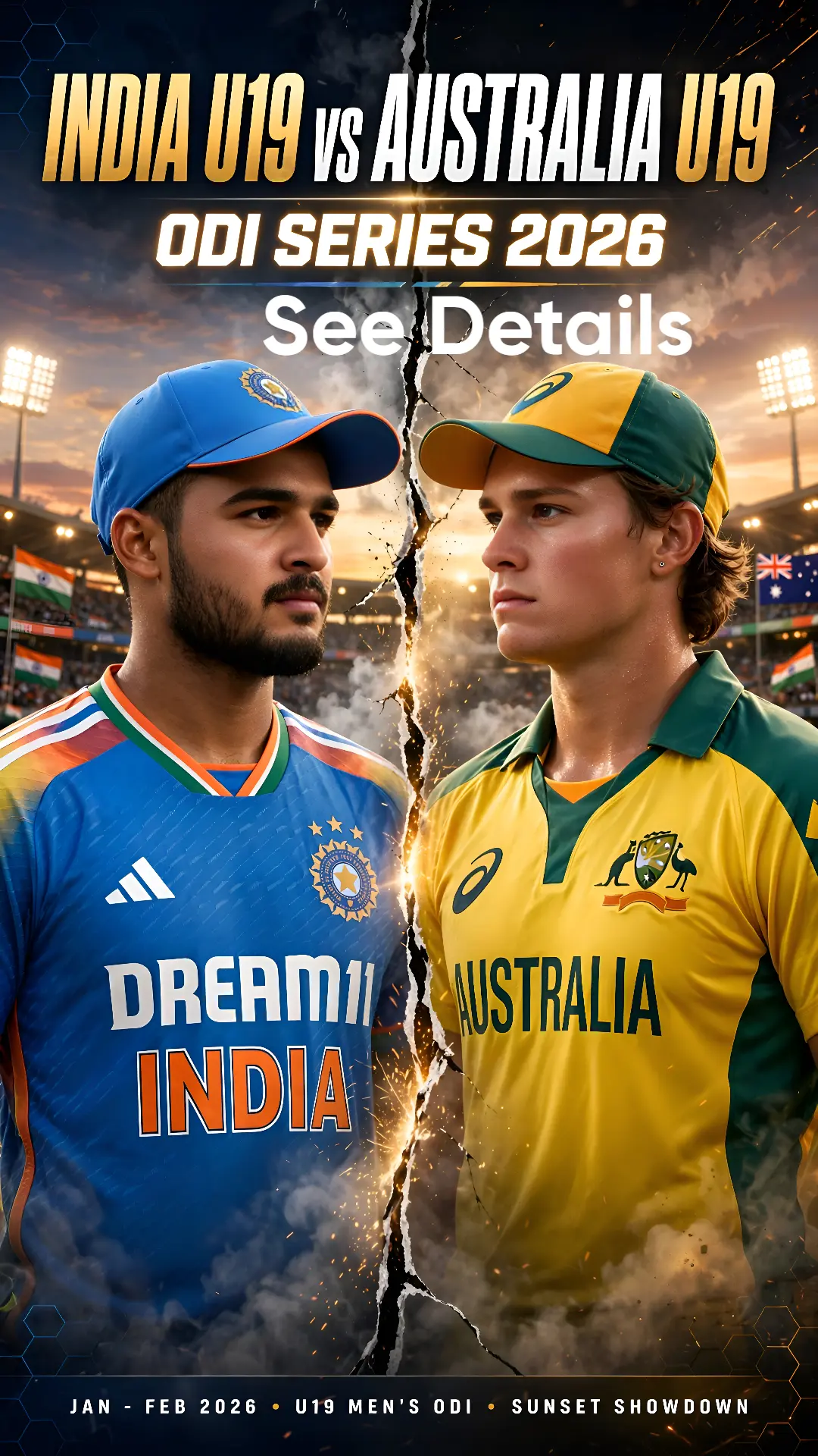 Australia u19 vs India u19 ODI 2026