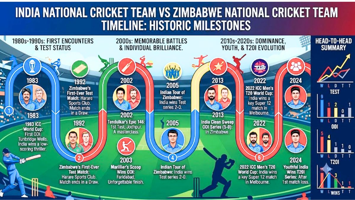 India National Cricket Team vs Zimbabwe National Cricket Team Timeline 2026