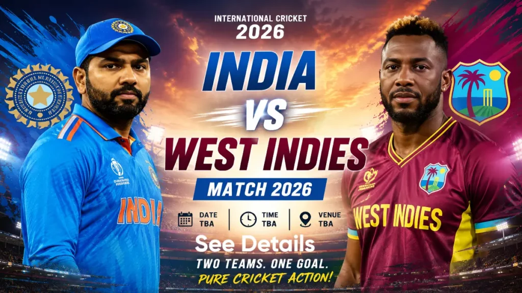India vs West Indies 2026