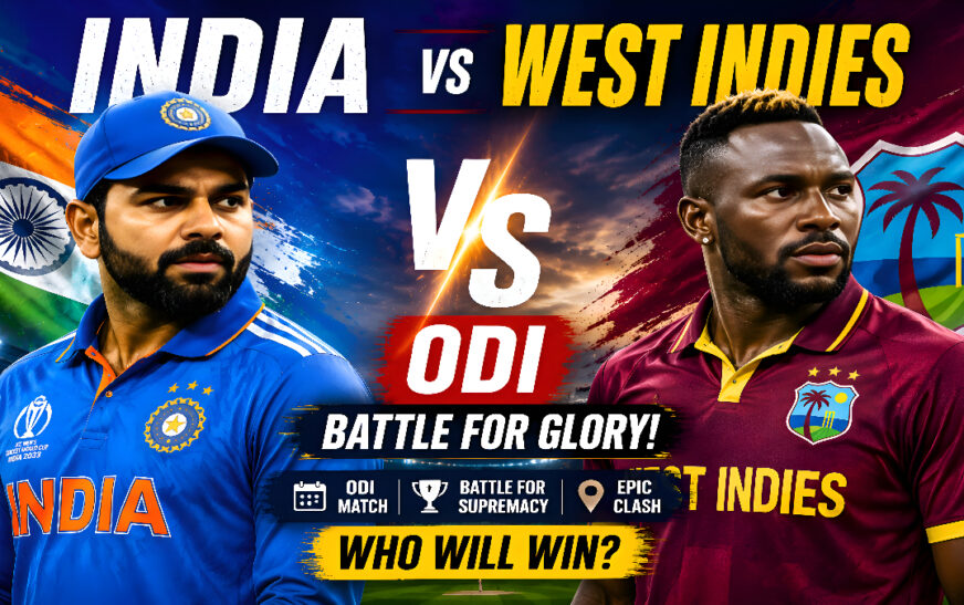 India vs West Indies 2026 Schedule ODI
