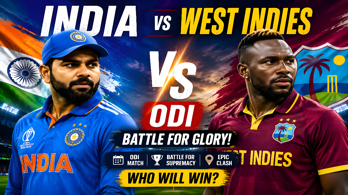 India vs West Indies 2026 Schedule ODI: Full Match Dates, Venues, Timings and Series Details