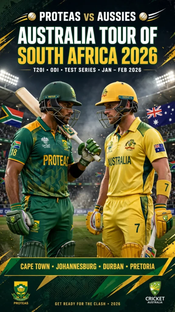 Australia vs South Africa 2026 ODI,Test