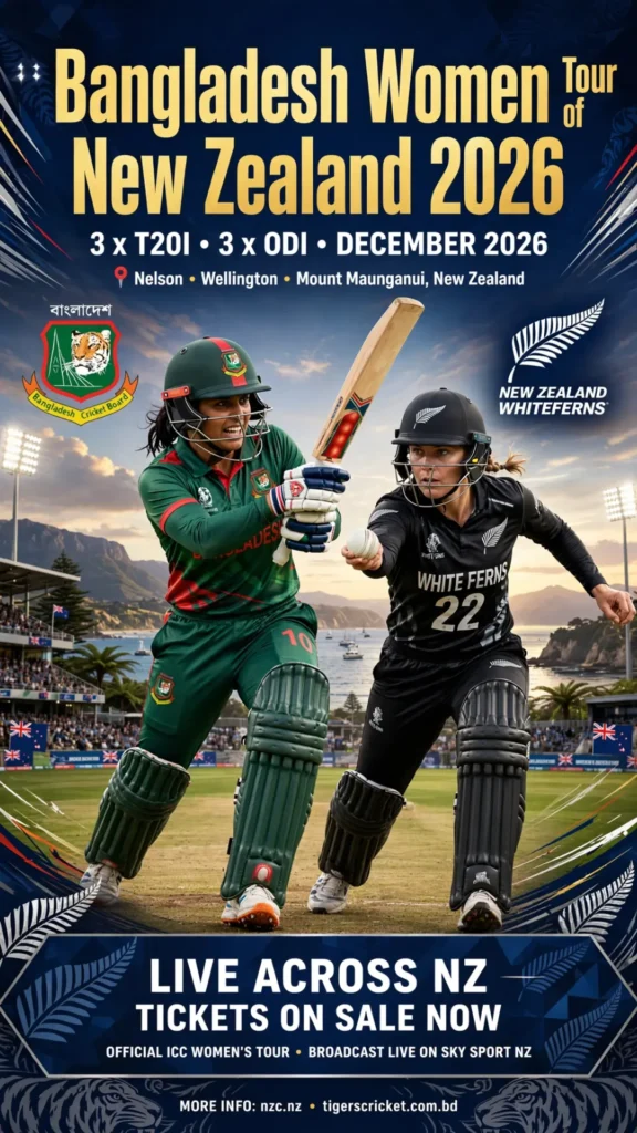Bangladesh Women vs New Zealand Women, Full Squad, 2026