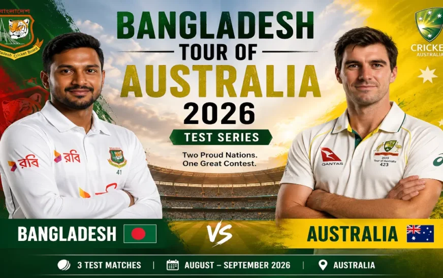 Bangladesh tour of Australia 2026 Test, Pitch Reports, Full Squad