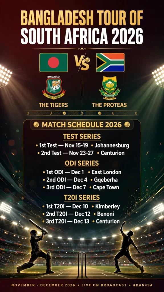 Bangladesh vs South Africa 2026