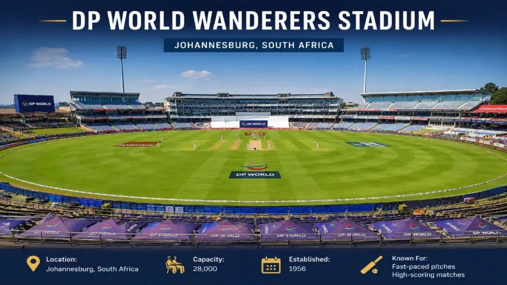 DP World Wanderers Stadium England Tour of South Africa 2026