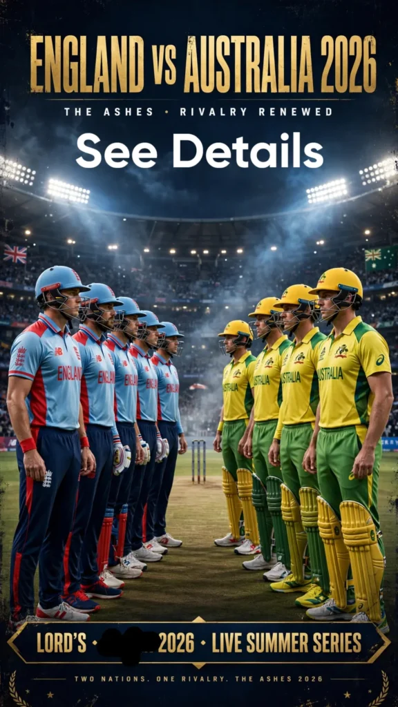 England Tour of Australia 2026