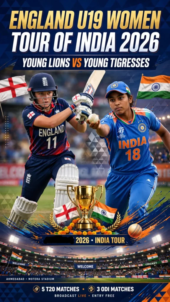 England U19 Women vs India U19 Women 2026