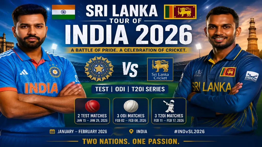 India National Cricket Team vs Sri Lanka National Cricket Team 2026