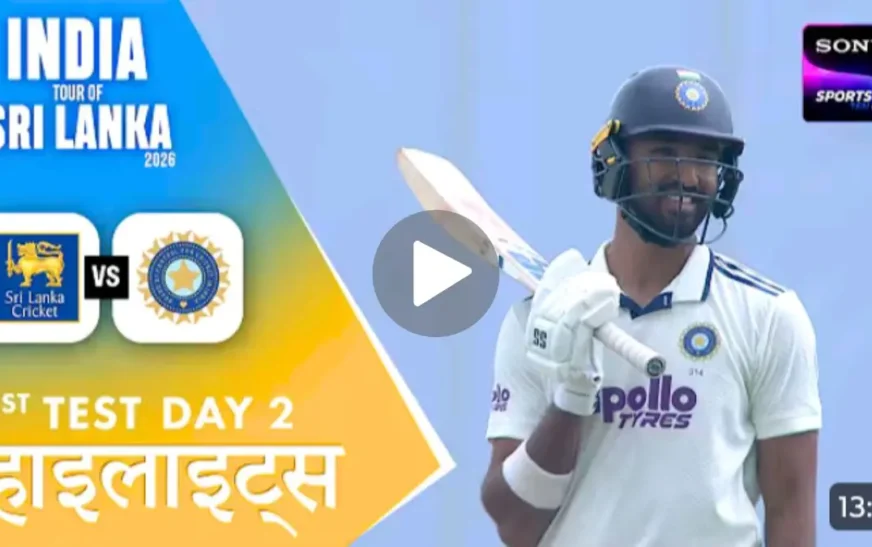 India vs Sri Lanka 1st Test: Padikkal’s Maiden Century Headlines Day 2 as India Reach 460/9 at Stumps