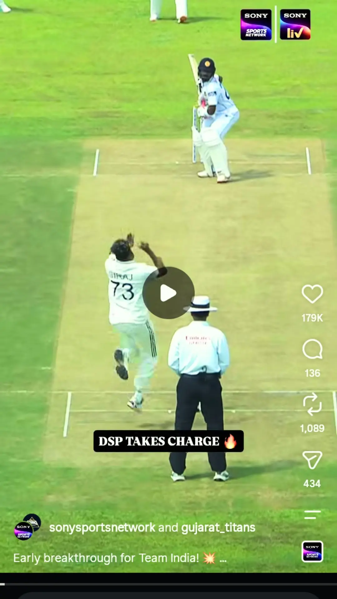 India vs Sri Lanka 2026 1st Test Day 3