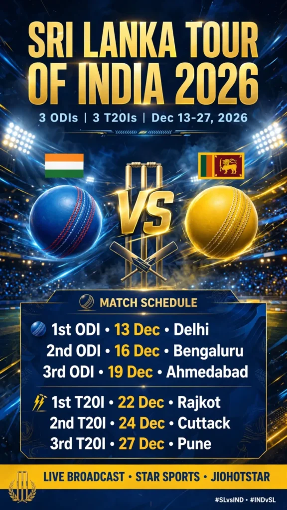 India vs Sri Lanka 2026