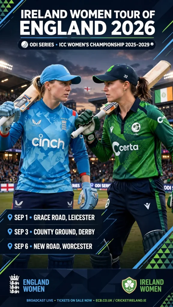 Ireland Women vs England Women 2026